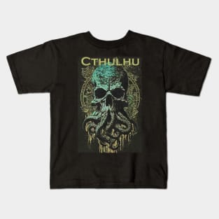 Cthulhu Skull 02 Kids T-Shirt